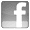 grey facebook icon
